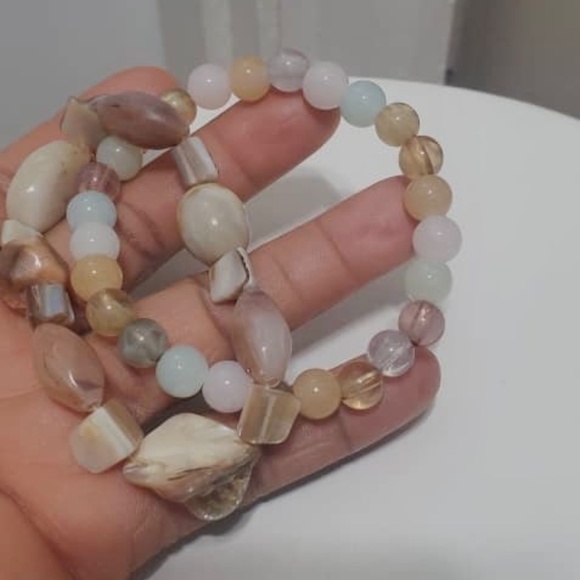 Mixed Ancient, Agate Beaded Bracelet🌴 - Picture 6 of 6
